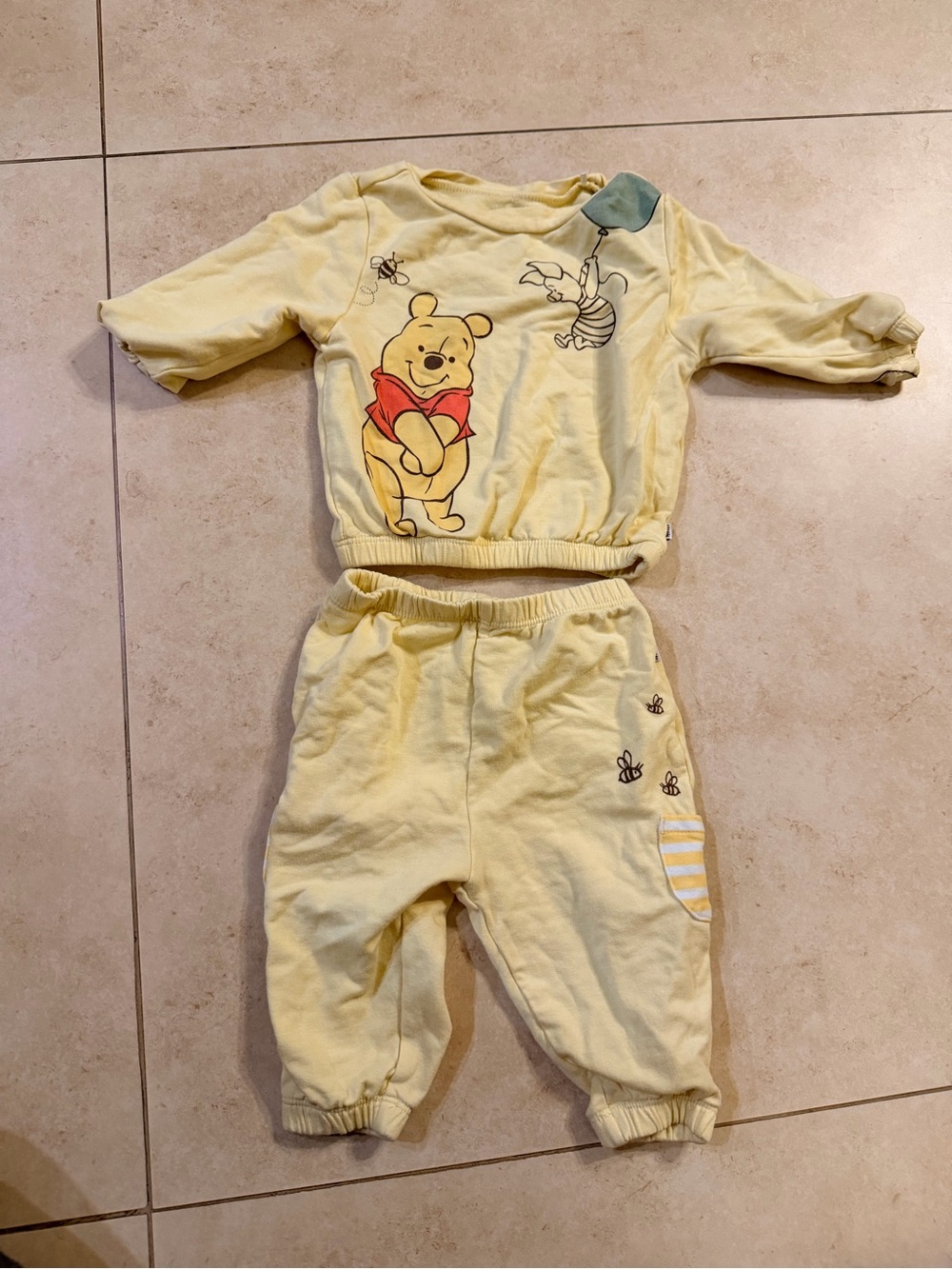 Little Sleepies Yellow Winnie the Pooh Two-Piece Set